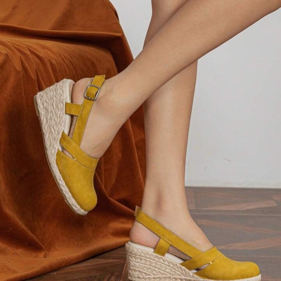 NWOT Easy Street Stargaze Espadrille Slingback Wedges - Picture 1 of 9
